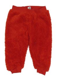 Červené chlupaté tepláky Lupilu