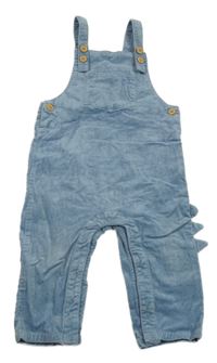 Modré laclové manšestráky s ostny Tu