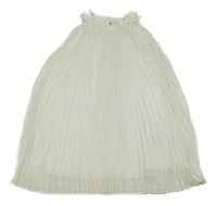 Bílé šifonové plisované s 3D mašlí C&A