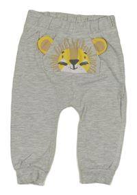 Světlešedé tepláky s lvíčkem Ergee