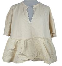 Dámská béžová peplum halenka Zara 