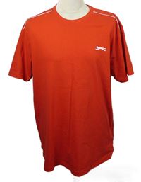 Pánské červené tričko s logem Slazenger 