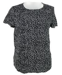 Dámské černo-bílé vzorované tričko Vero Moda 