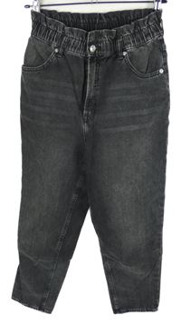 Dámské šedé mom rifle H&M