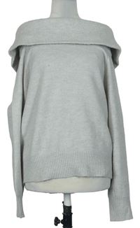 Dámský béžový svetr s komínovým límcem H&M