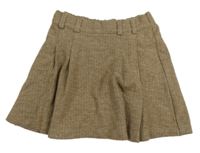 Béžové vzorované sukňové kraťasy Zara