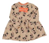 Světlerůžové teplákové šaty s Minnie George