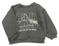 Šedá mikina s nápisem 