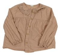 Světlerůžová halenka s límečkem H&M