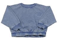 Modrá melírovaná oversize mikina s nápisem Primark