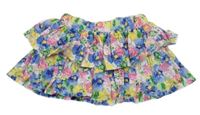 Barevná květinová sukně 
