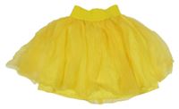 Žlutá tylová sukně 