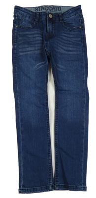 Tmavomodré elastické skinny rifle Staccato 