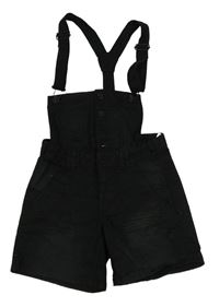 Černé riflové laclové kraťasy H&M
