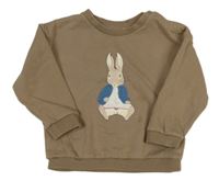 Hnědá mikina se zajícem 
