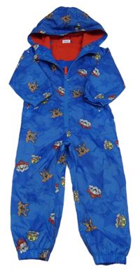 Modrá šusťáková jarní kombinéza s kapucí - Tlapková patrola Nickelodeon