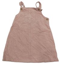 Světlerůžové manšestrové laclové šaty Primark