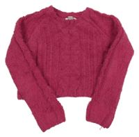 Fuchsiový crop svetr Primark