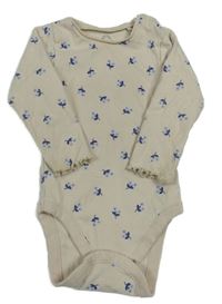 Světlebéžové body s kytičkami Next