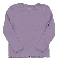 Lila žebrované triko Primark