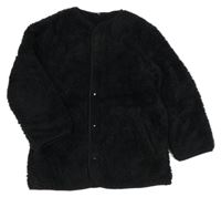 Černá chlupatá bunda UNIQLO