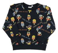 Tmavomodrá lehká mikina s barevnými nanuky Name it