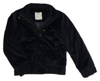 Černá sametová zateplená bunda  La Redoute