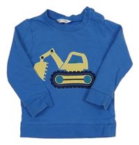 Modrá mikina s bagrem M&Co.