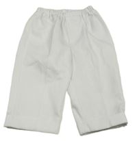 Bílé třpytivé společenské kalhoty 