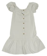 Nové - Bílé pruhované šaty s knoflíky Jeff&Co