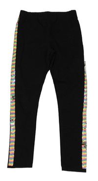 Černé legíny s flitry H&M