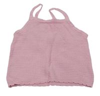 Světlerůžový pletený top zn. H&M