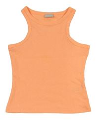 Neonově oranžový žebrovaný crop top Matalan