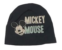 Antracitová bavlněná čepice s Mickeym zn. Disney