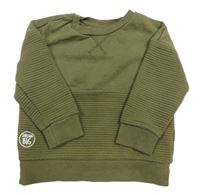 Khaki mikina s nápisem zn. Primark