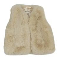 Béžová kožešinová podšitá vesta Matalan