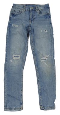 Modré rifle s prošoupáním Zara 