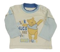 Smetanovo-světlemodré triko s medvídkem Pú George 