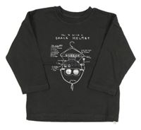 Tmavošedé triko s kosmickou lodí George