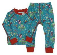 Modro-červené pyžamo se superhrdiny Marvel 