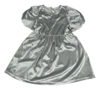 Stříbrné sametové šaty Kids