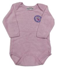 Světlerůžové froté body s nášivkou 