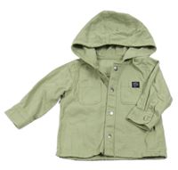 Světlekhaki riflová bunda s kapucí F&F