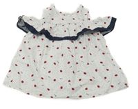 Bílá tunika s jahůdkami a volnými rameny Orchestra 