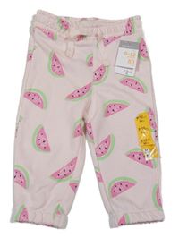 Nové - Světlerůžové tepláky s melouny Primark 