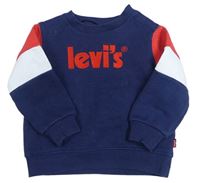 Tmavomodro-bílo-červená mikina s logem Levi´s