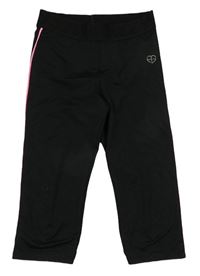 Černé capri sportovní legíny s pruhem C&A
