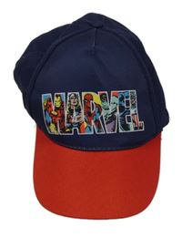 Tmavomodro-červená kšiltovka s logem s Avegers MARVEL