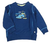 Tmavomodrá mikina s formulí a nápisy Liegelind