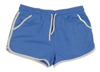 Modro-bílé teplákové kraťasy PRIMARK